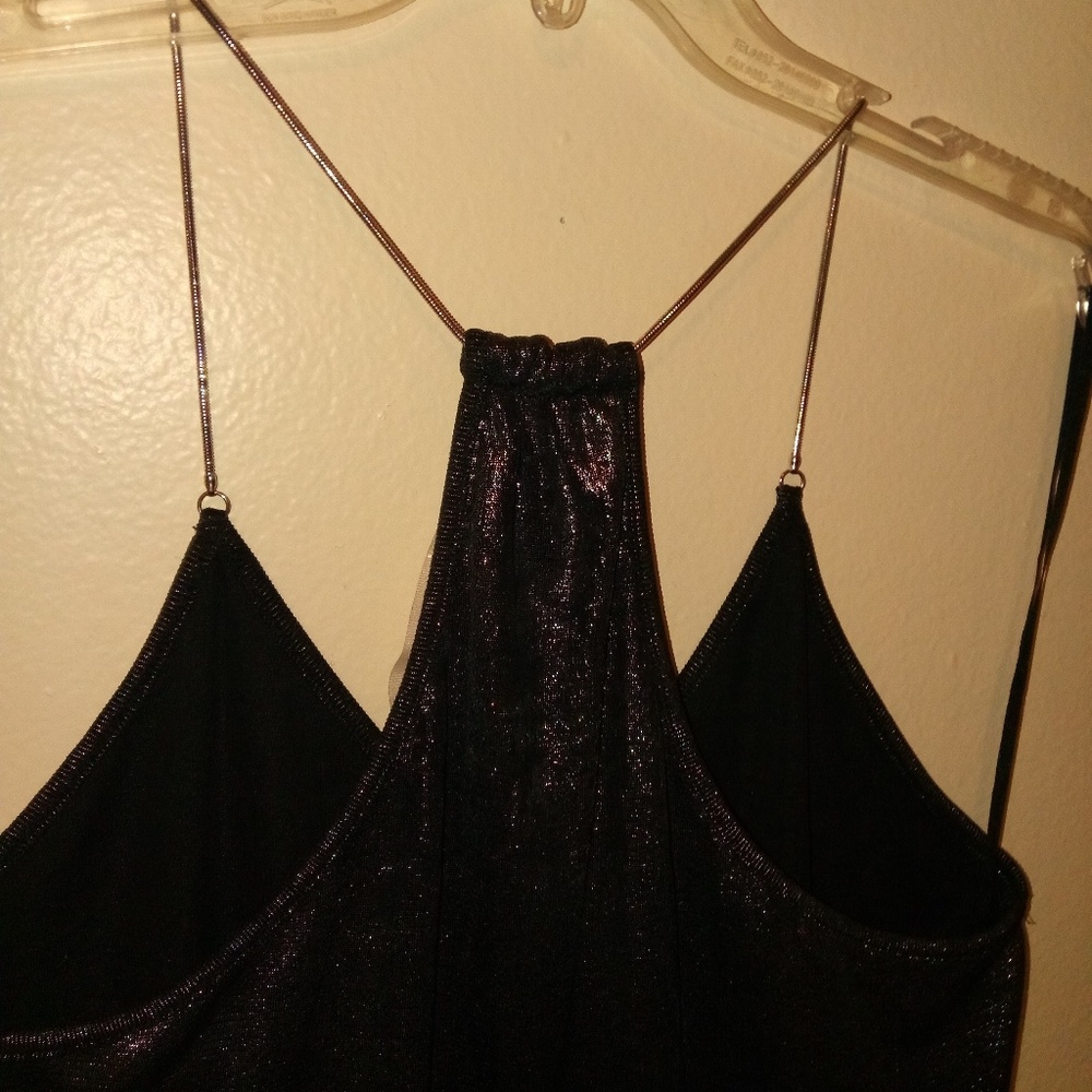 NWOT RACHEL ROY Silver Chain Racerback Tank Top - Picture 5 of 8